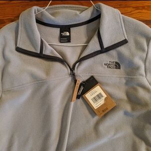 The North Face Light Gray Quarter Zip Pullover